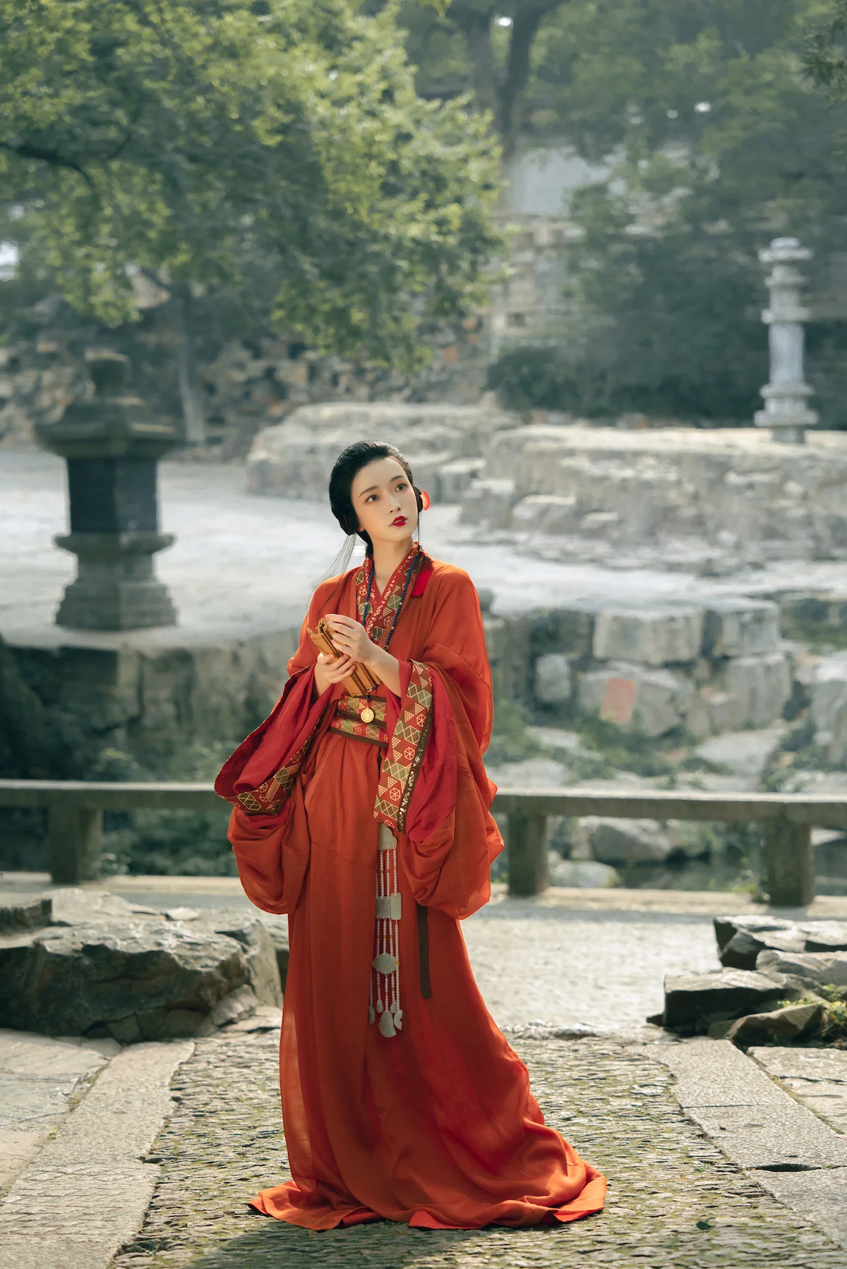 Tian Wen 天问 Asking the Heavens Modernized Warring States Zhiju Straight Hem Robe Set - Image 6