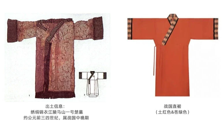 Tu Hong 土红 Terracotta Unisex Modernized Warring States Zhiju Straight Robe Set - Image 11