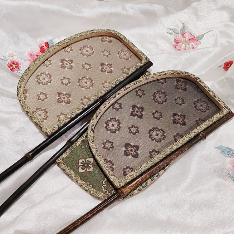 Tuan Hua 团花 Floral Emblem Unisex Single-Sided Hu Shan Fan - Image 4