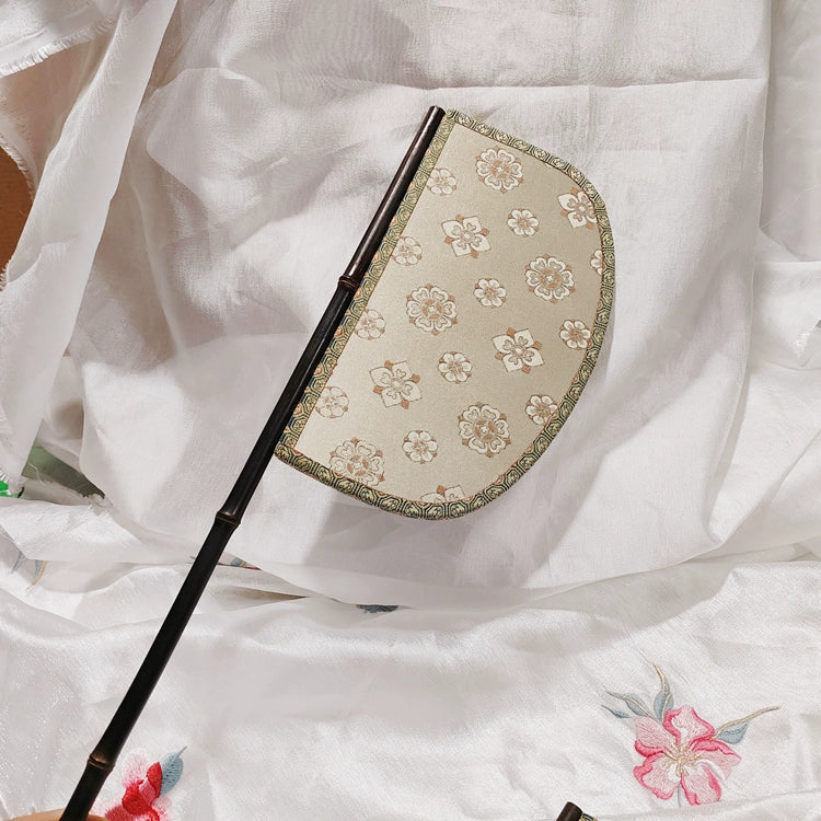 Tuan Hua 团花 Floral Emblem Unisex Single-Sided Hu Shan Fan - Image 7