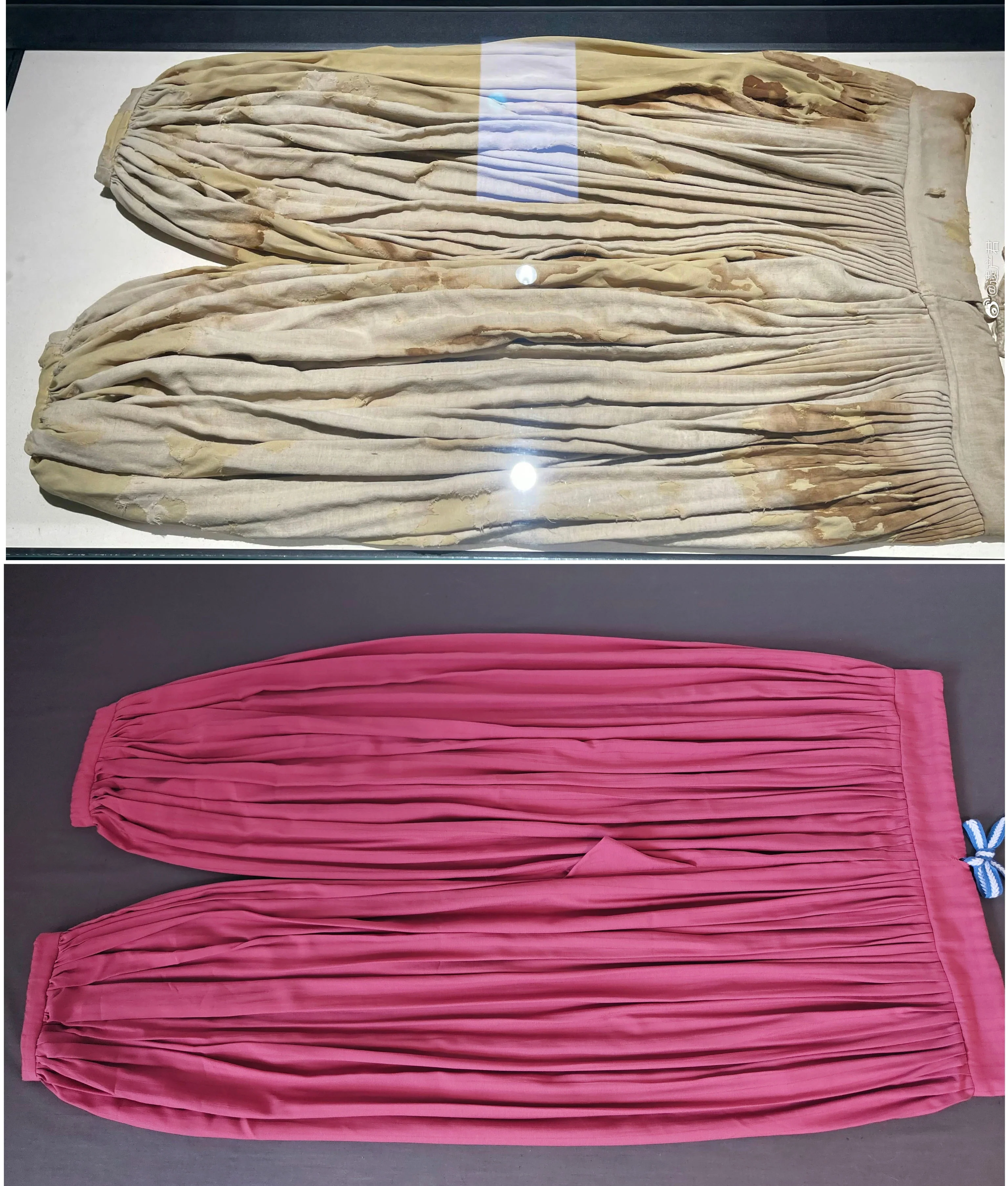 Tuan Ke 团窠 Round Nest Unisex Wei Jin Dynasty Restoration Baizhe Ku Hundred Pleat Lantern Trousers - Image 6