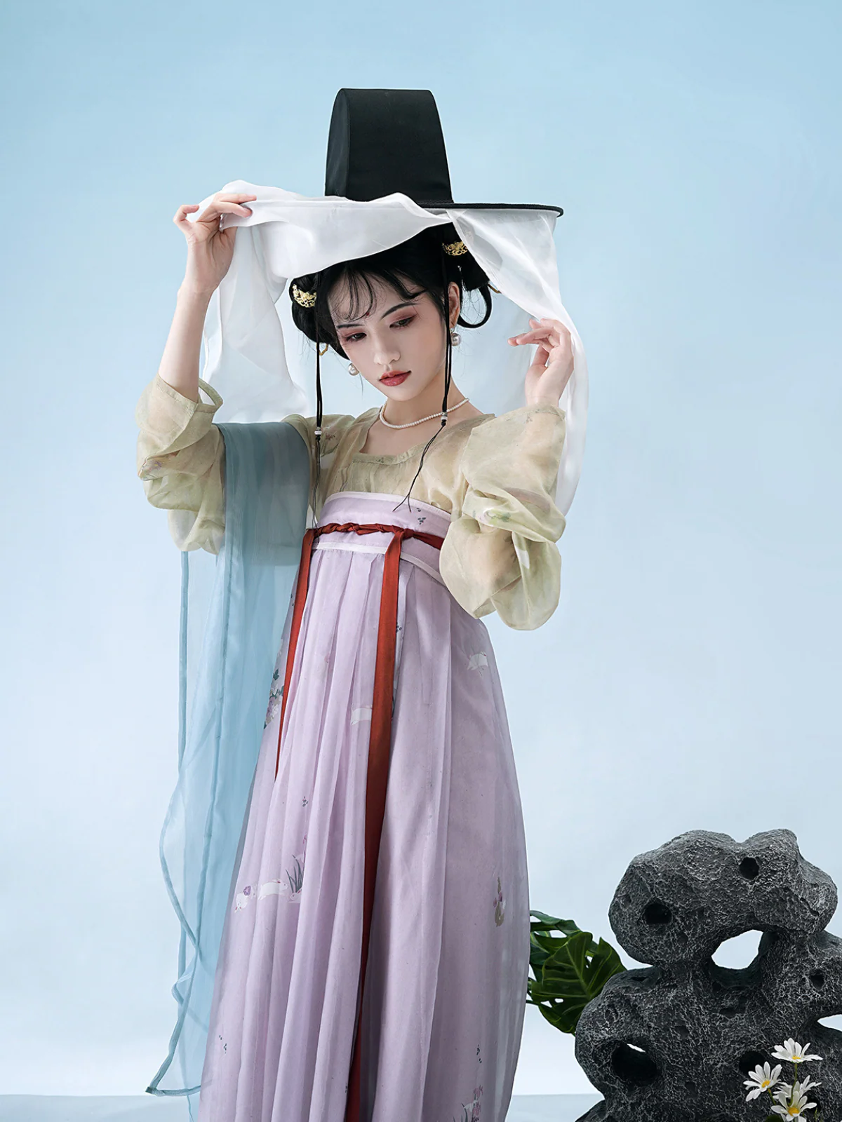 Tutu 兔兔 Rabbit Rabbit Early Tang Round Collar Qixiong Ruqun Set - Image 4