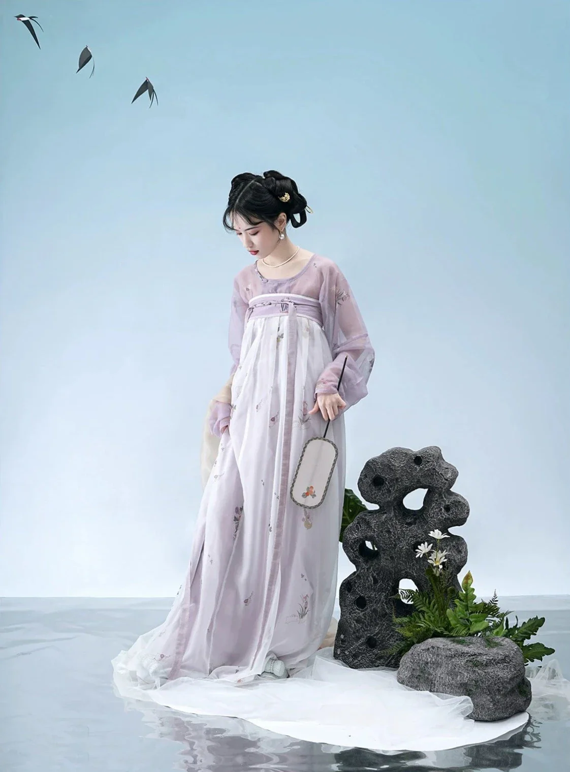 Tutu 兔兔 Rabbit Rabbit Early Tang Round Collar Qixiong Ruqun Set - Image 5