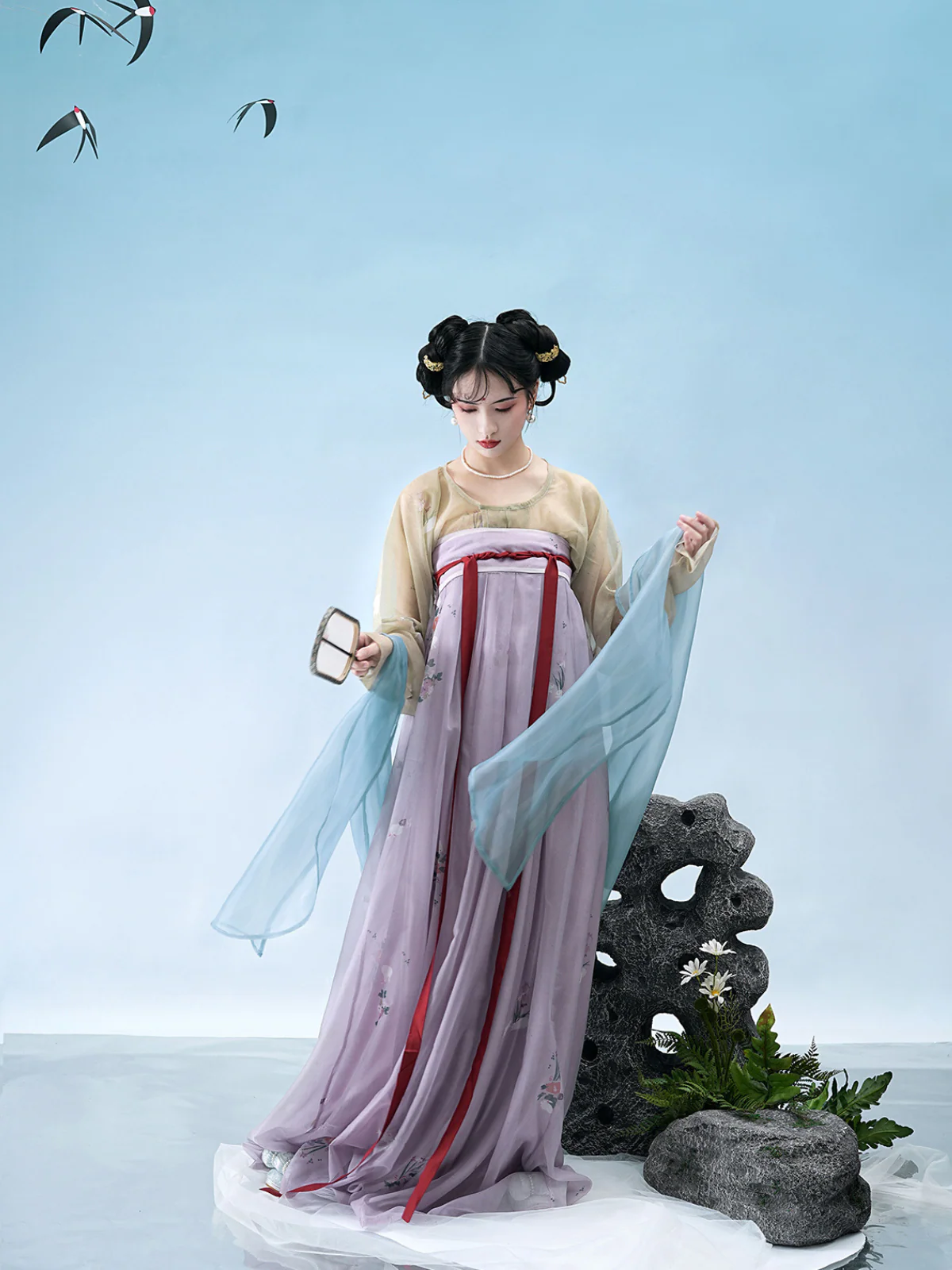 Tutu 兔兔 Rabbit Rabbit Early Tang Round Collar Qixiong Ruqun Set - Image 6