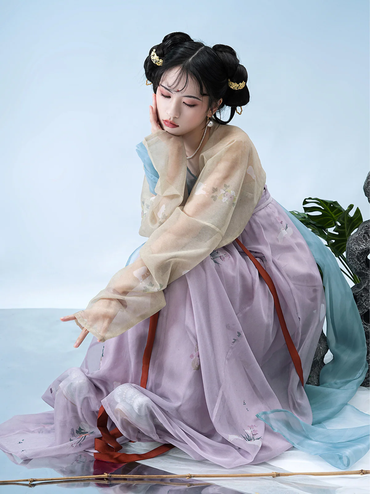 Tutu 兔兔 Rabbit Rabbit Early Tang Round Collar Qixiong Ruqun Set - Image 8
