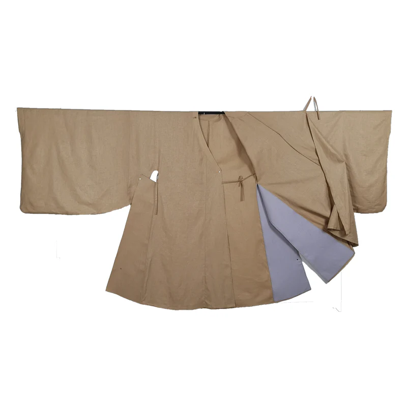 Wai Bai 外摆 Outer Pleating Ming Dynasty Men's Spring & Autumn Yuanlingpao Round Collar Robe - Image 8