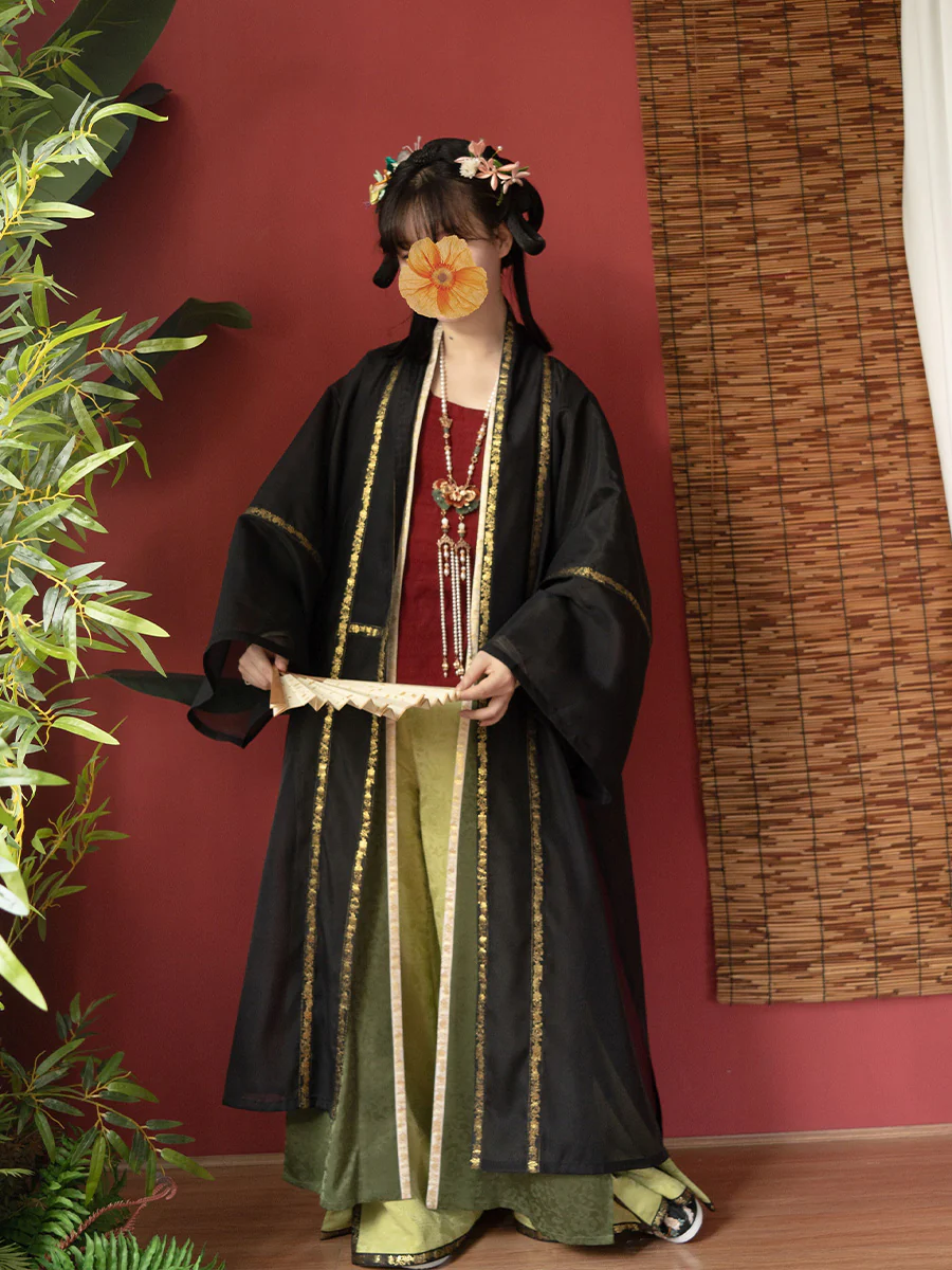 Wan Yi 晚意 Late Nights Southern Song Dynasty Restoration Double Trim Duijin Beizi Jacket - Image 11