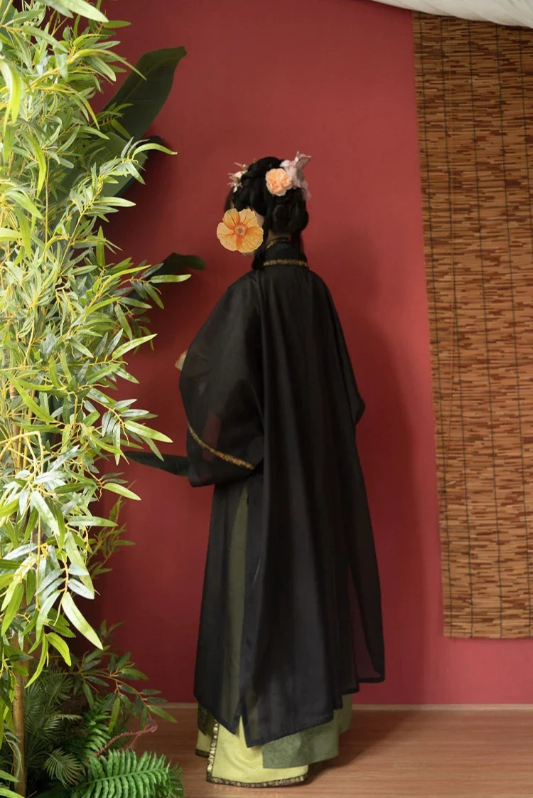 Wan Yi 晚意 Late Nights Southern Song Dynasty Restoration Double Trim Duijin Beizi Jacket - Image 12