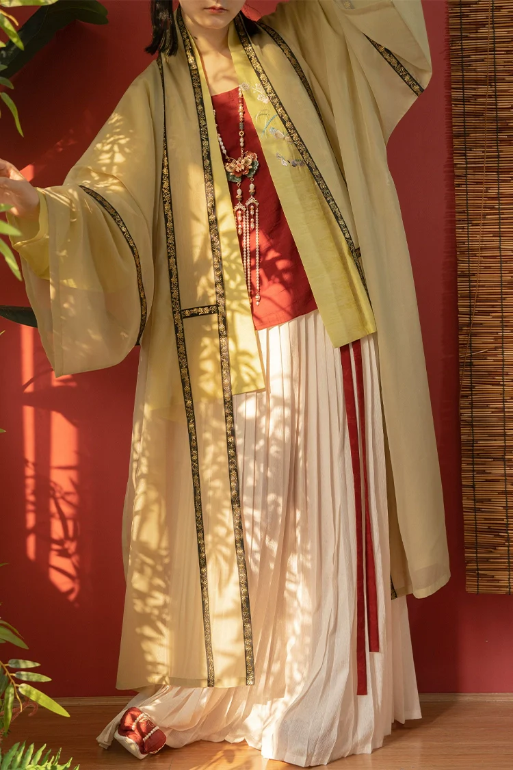 Wan Yi 晚意 Late Nights Southern Song Dynasty Restoration Double Trim Duijin Beizi Jacket - Image 2