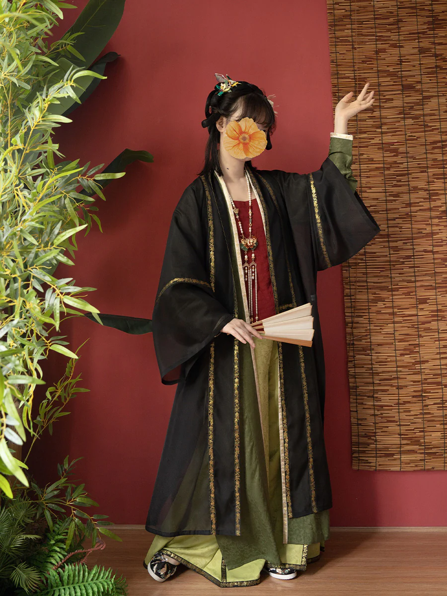 Wan Yi 晚意 Late Nights Southern Song Dynasty Restoration Double Trim Duijin Beizi Jacket - Image 3
