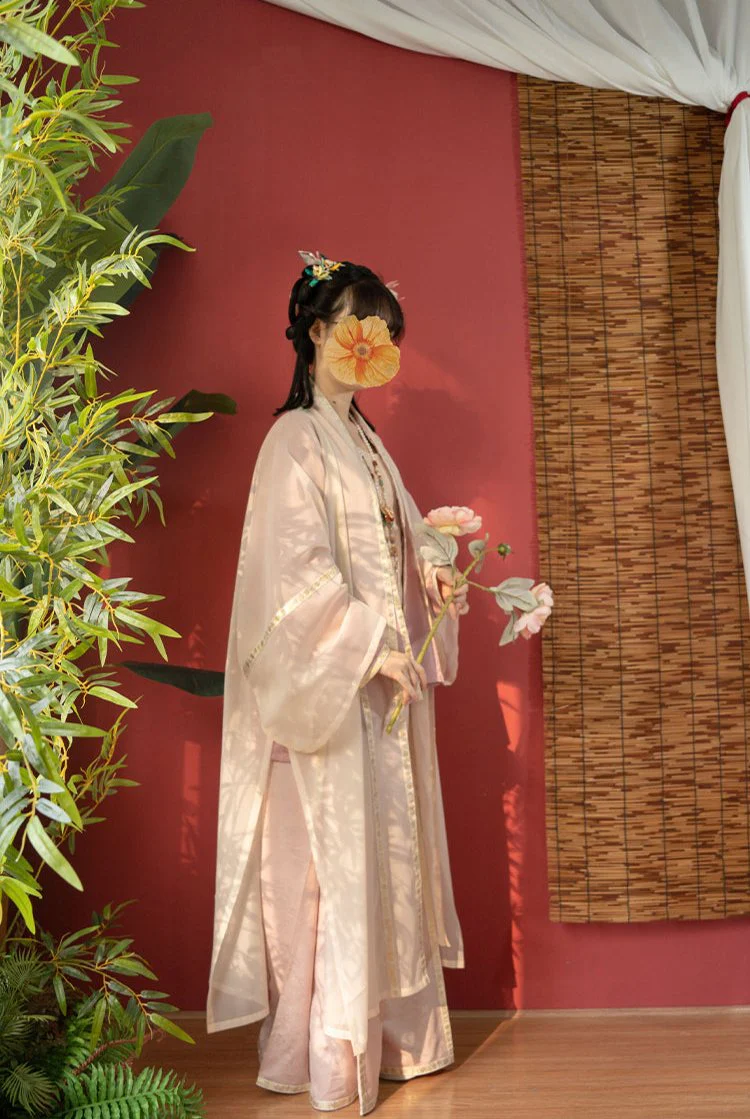 Wan Yi 晚意 Late Nights Southern Song Dynasty Restoration Double Trim Duijin Beizi Jacket - Image 5
