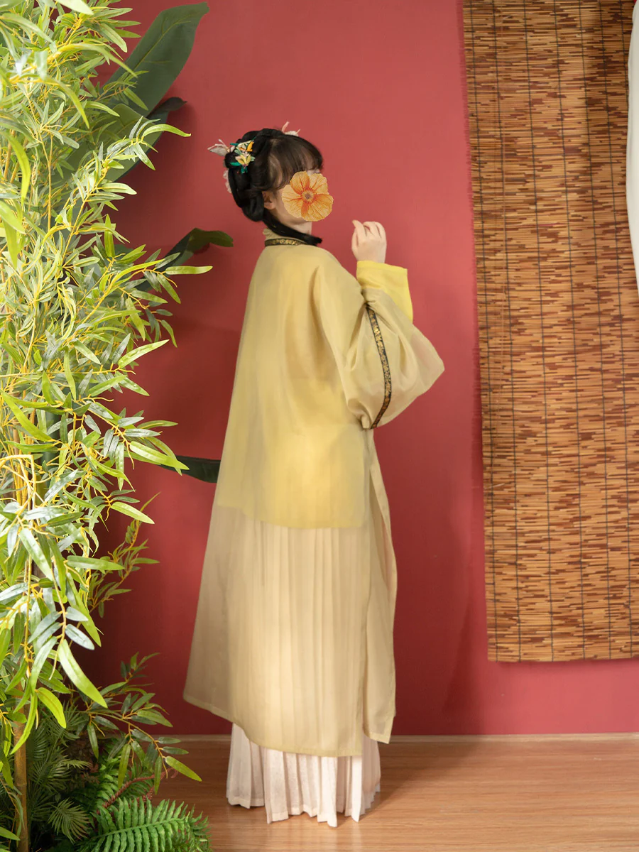 Wan Yi 晚意 Late Nights Southern Song Dynasty Restoration Double Trim Duijin Beizi Jacket - Image 9