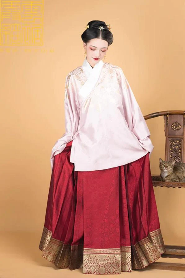 Wan Zi 万字 Thousand Words Ming Dynasty Mamian Skirt - Image 14