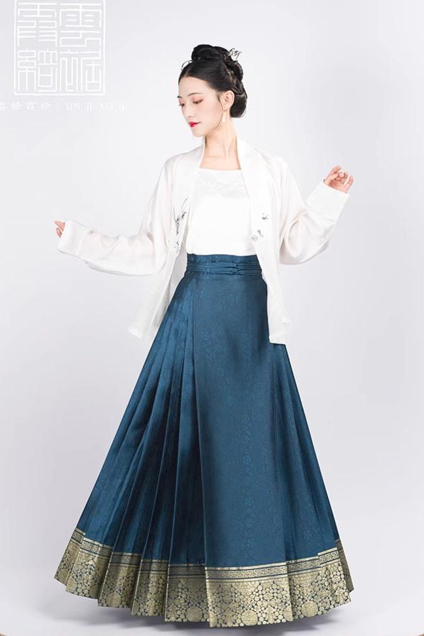 Wan Zi 万字 Thousand Words Ming Dynasty Mamian Skirt - Image 19