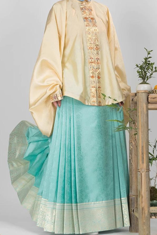 Wan Zi 万字 Thousand Words Ming Dynasty Mamian Skirt - Image 20