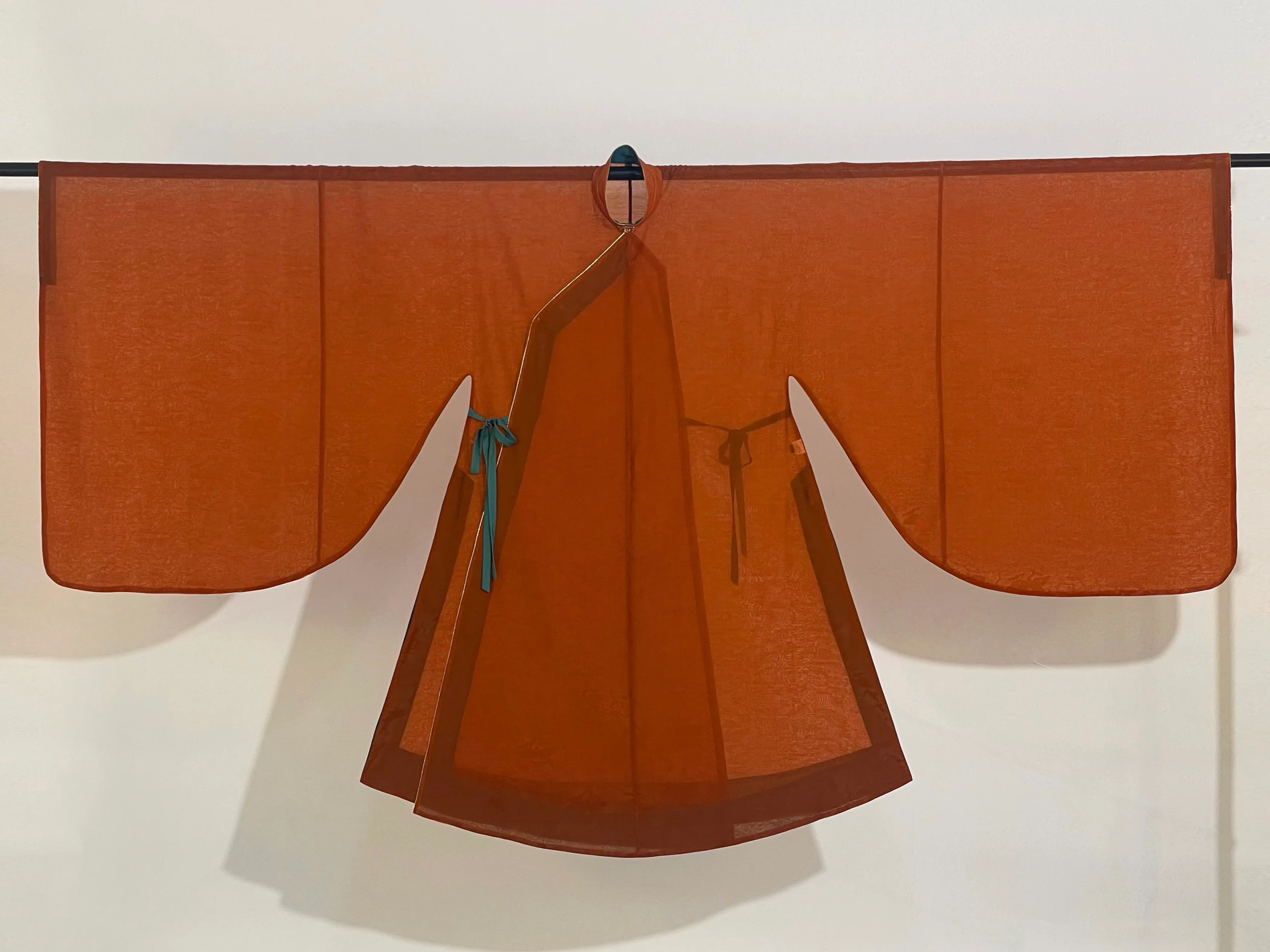 Wei Wei 微微 Faintly Late Ming Xiejin & Duijin Changshan Standing Collar Long Top - Image 11