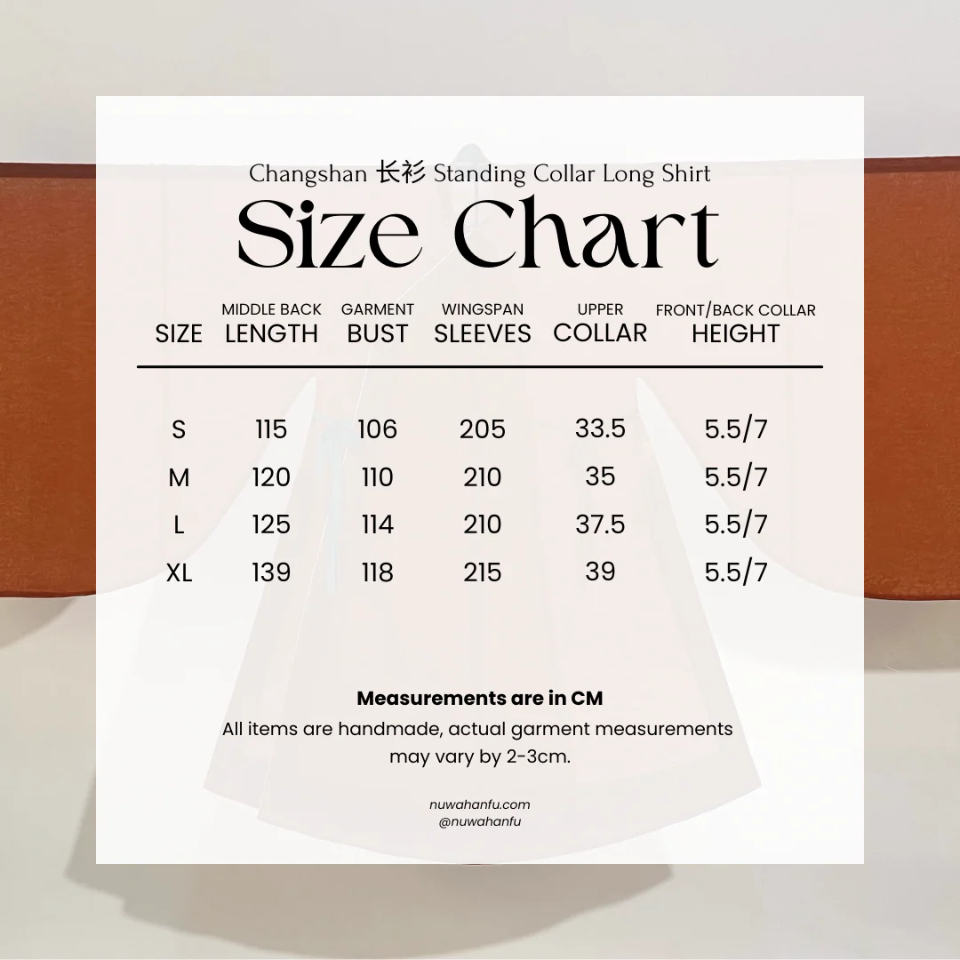 Wei Wei 微微 Faintly Late Ming Xiejin & Duijin Changshan Standing Collar Long Top - Image 14
