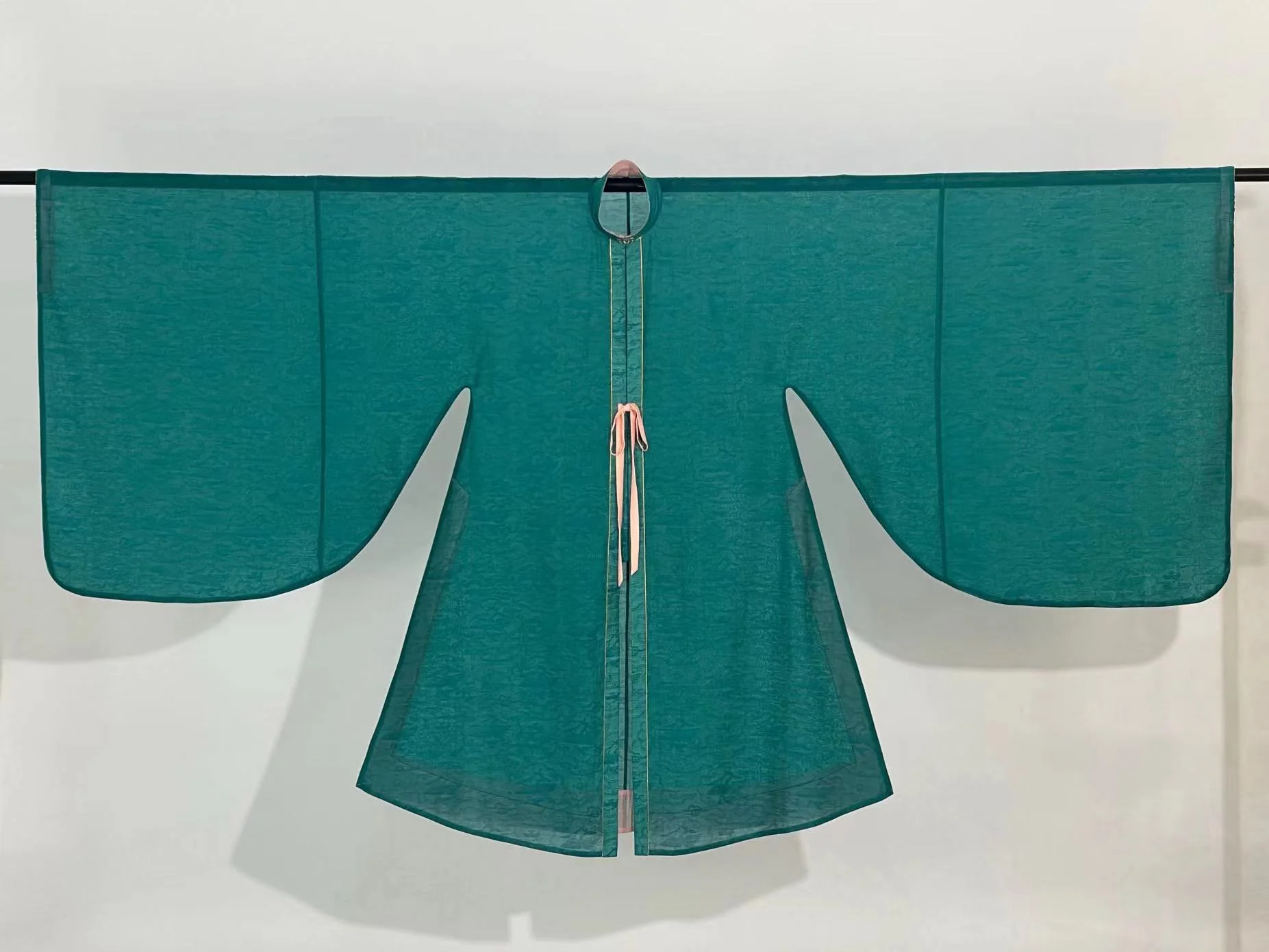 Wei Wei 微微 Faintly Late Ming Xiejin & Duijin Changshan Standing Collar Long Top - Image 9