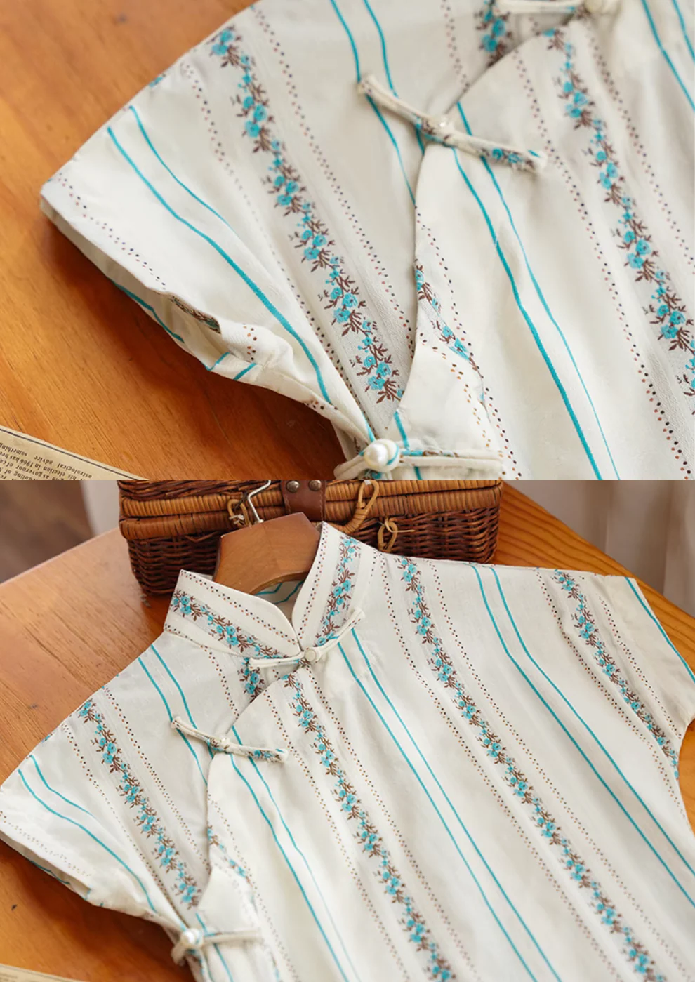 Wen Yi 文艺 Literary 1930s Daily Cotton Floral Qipao - Image 10