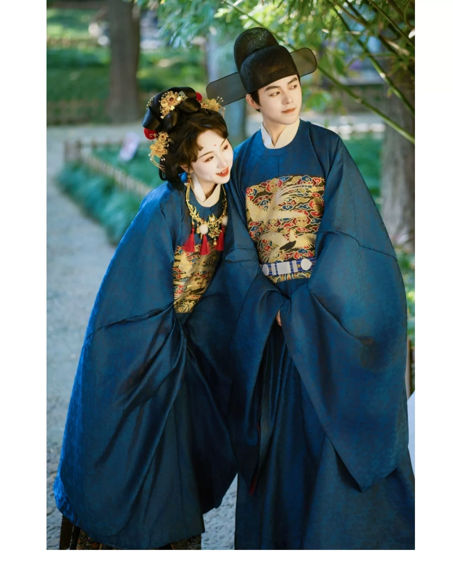 White Pheasant 白鹇 Ming Dynasty Men's & Unisex Buzi Yuanlingpao Robe - Image 4