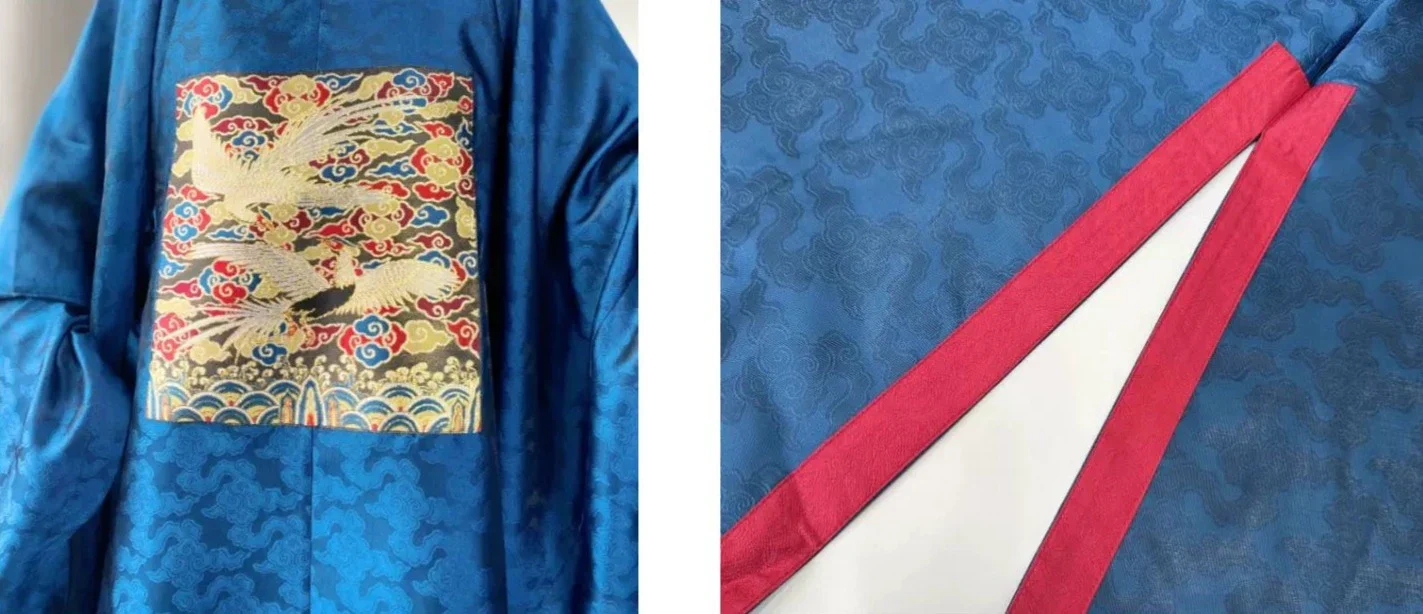 White Pheasant 白鹇 Ming Dynasty Men's & Unisex Buzi Yuanlingpao Robe - Image 6