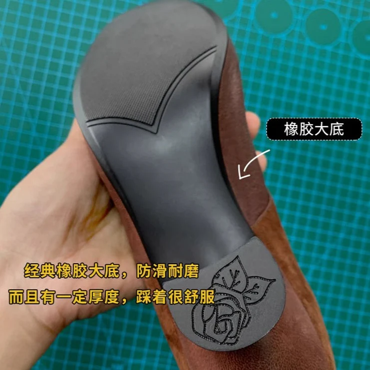 Wine Glass 酒杯 1920s Reproduction Cowhide Leather Shoes - Image 19