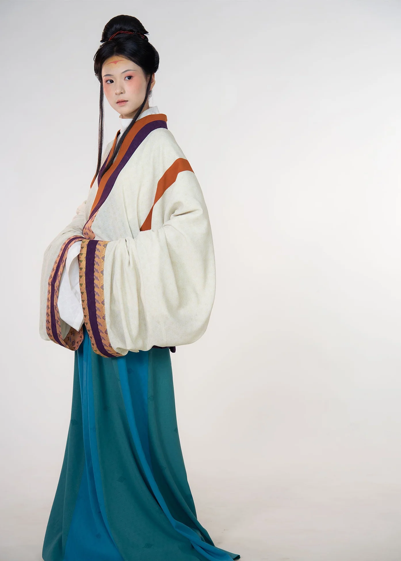 Wu Hang 五行 Five Elements Wei Jin Restoration Cross Collar Yaolan Ru Top & Poqun Skirt Set - Image 2