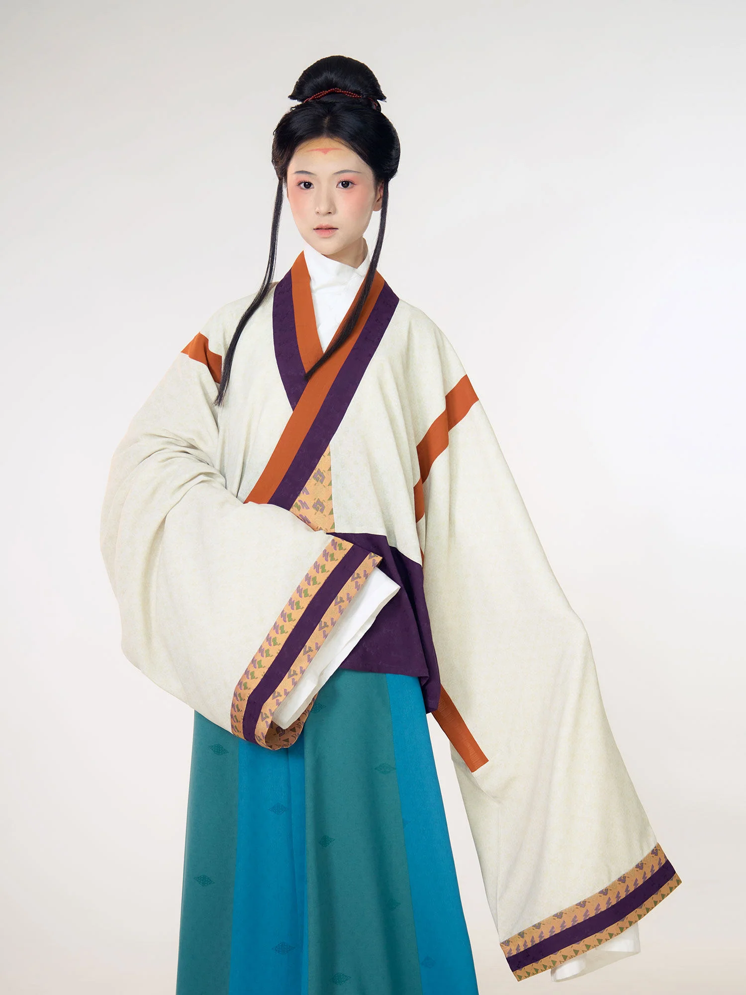 Wu Hang 五行 Five Elements Wei Jin Restoration Cross Collar Yaolan Ru Top & Poqun Skirt Set - Image 5
