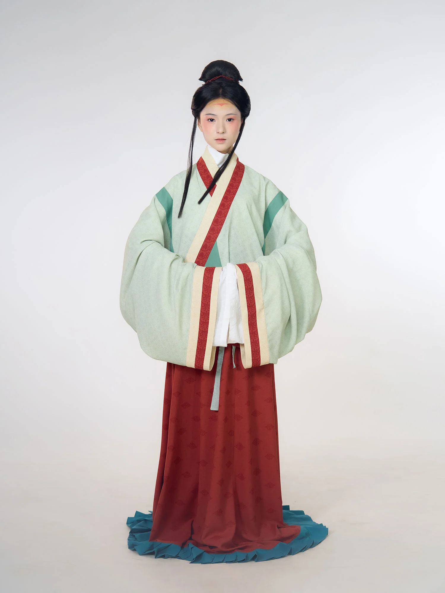 Wu Hang 五行 Five Elements Wei Jin Restoration Cross Collar Yaolan Ru Top & Poqun Skirt Set - Image 6
