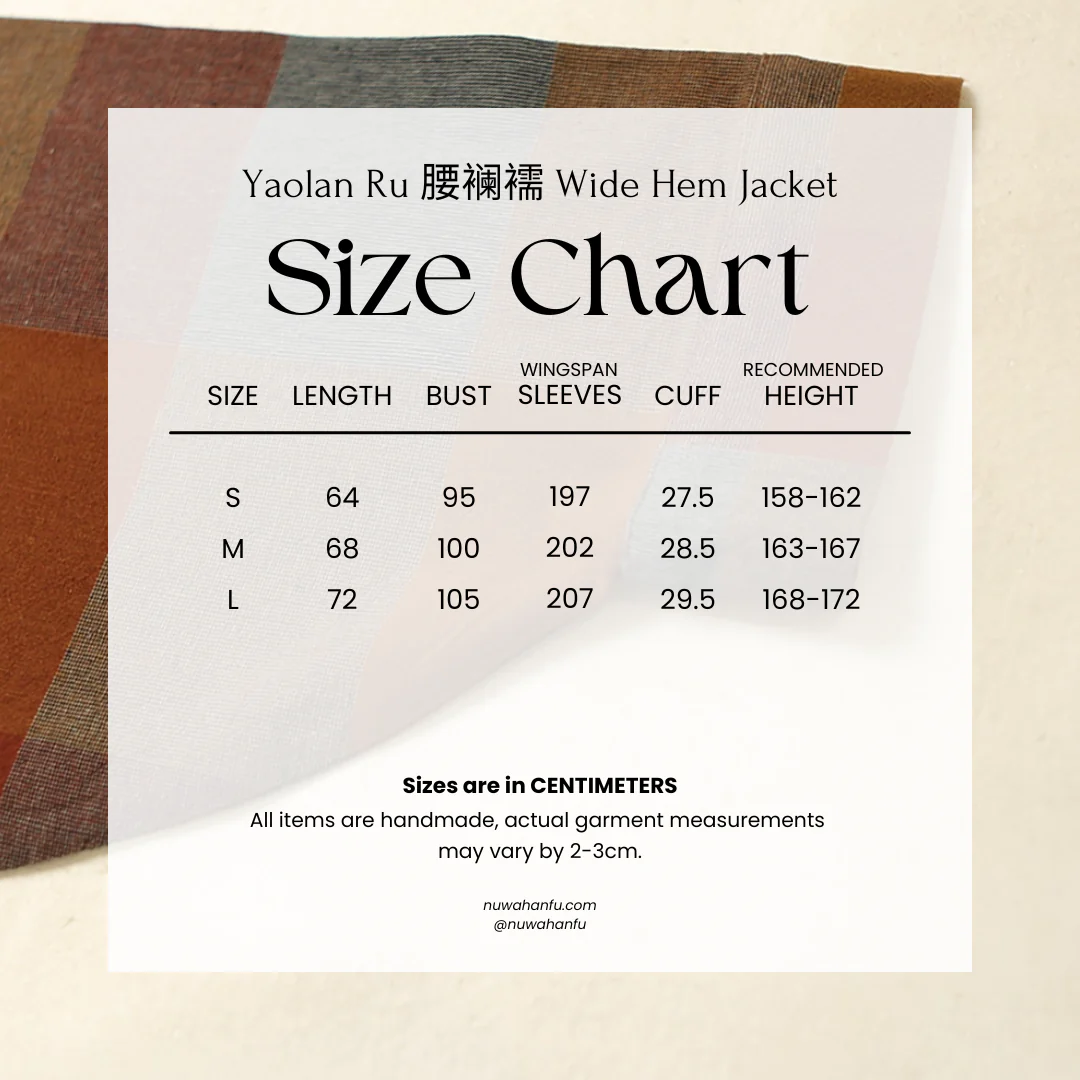 Wu Huanzi 无患子 Soapberry Modernized Jin Cotton Flannel Yaolan Ru Top & Zhequn Skirt - Image 6