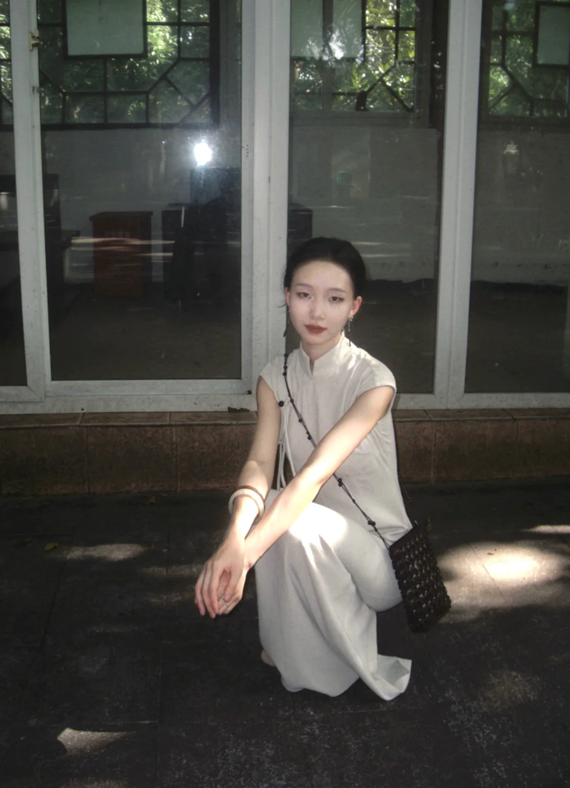 Wu Jian 无间 Without Separation Modernized Tassels Linen Blend Cap Sleeve Qipao - Image 14