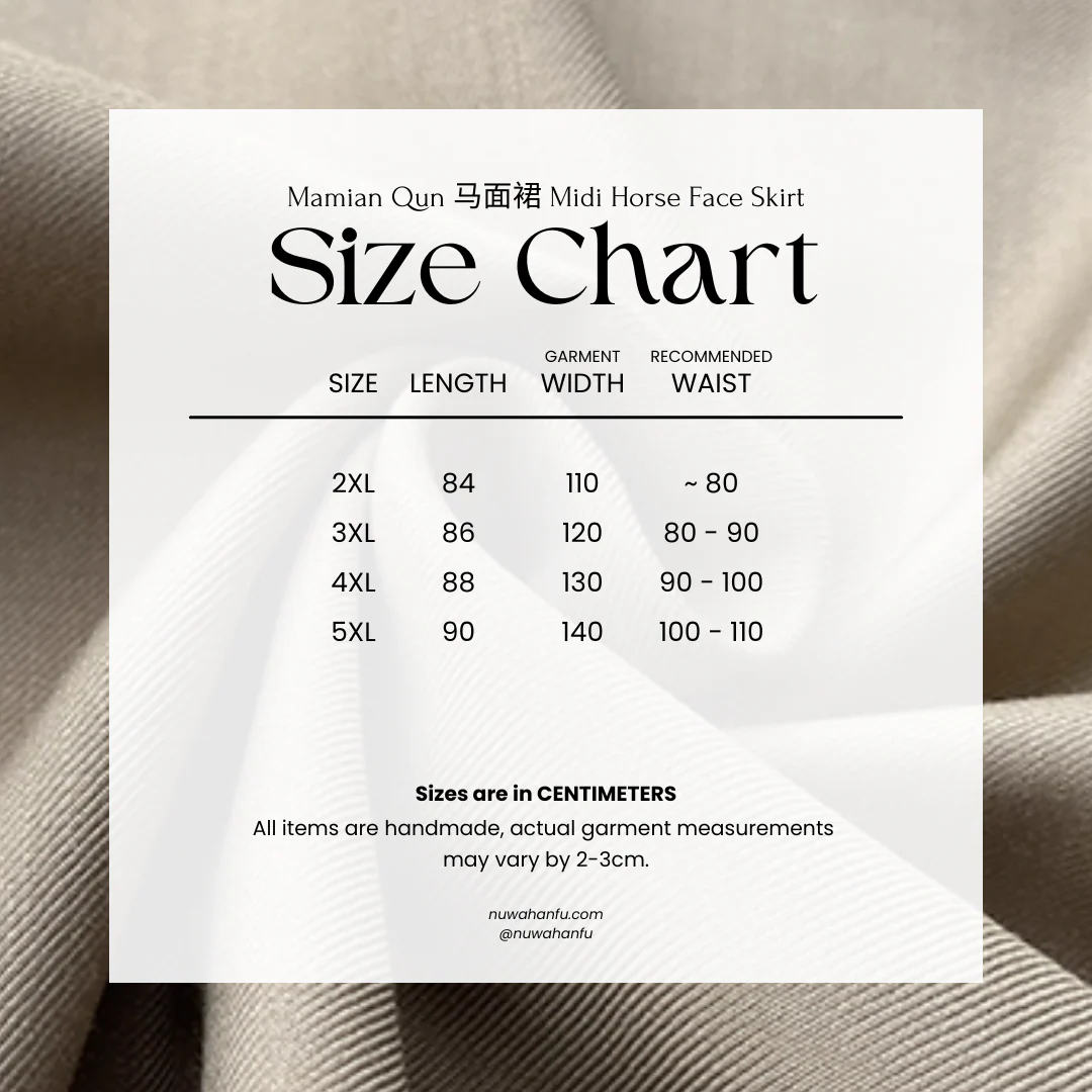 Wumei 妩媚 Charming Modernized Ming Plus Size Cotton Standing Collar Top & Midi Mamian Skirt Set - Image 9