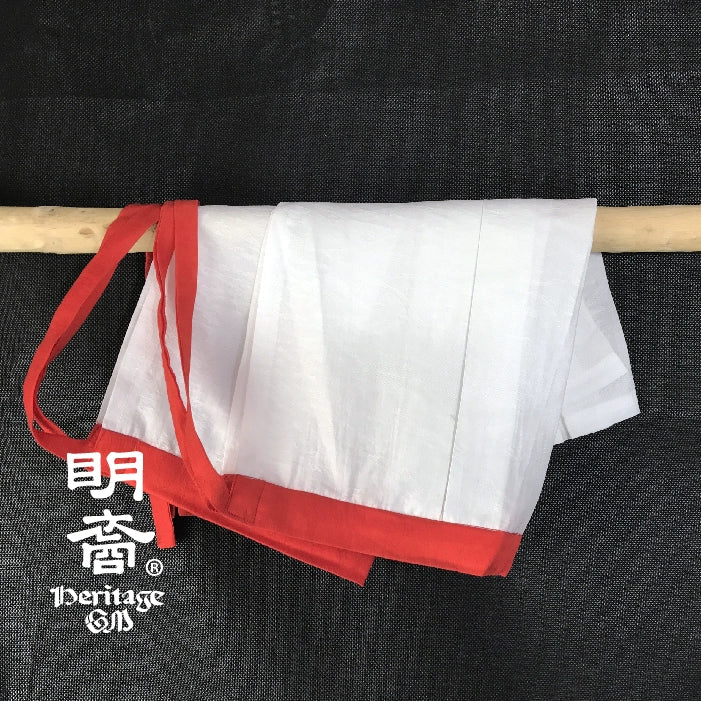 Xi Ku 膝裤 Ming Dynasty Pleated Knee Covers Unisex Linen Jacquard Accessory - Image 13