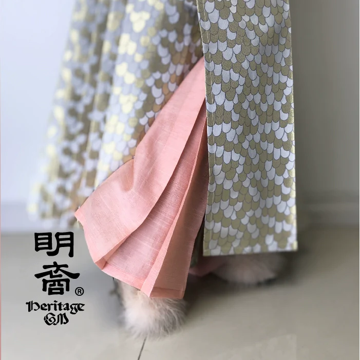 Xi Ku 膝裤 Ming Dynasty Pleated Knee Covers Unisex Linen Jacquard Accessory - Image 6