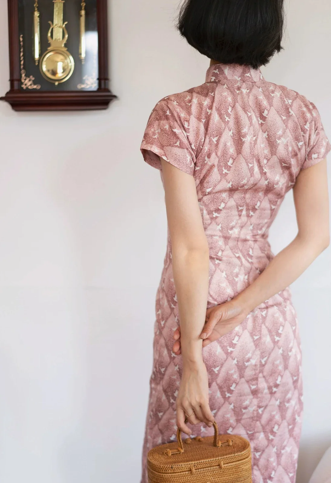 Xiang Rikui 向日葵 Sunflowers & Pink Doves Modernized Pure Cotton Daily Qipao - Image 9