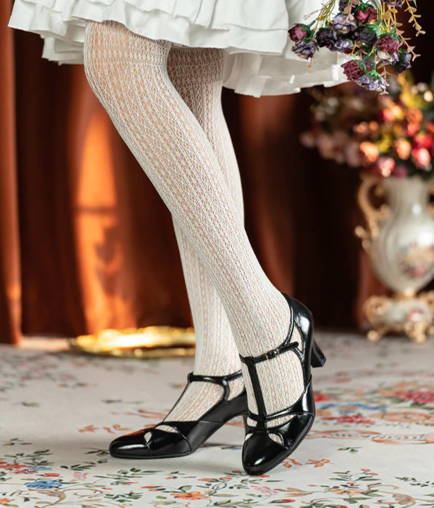 Aizhai 矮寨 Double Bridge 1930s Republic of China Style Wine-Glass Heel Genuine Leather Mary Janes - Image 13