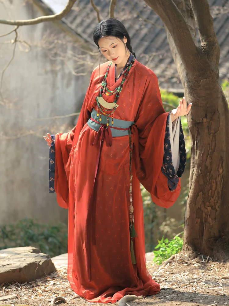 Xiao Lingxing 小菱形 Little Diamond Warring States Mashan Tomb Restoration Zhiju Robe Set - Image 5
