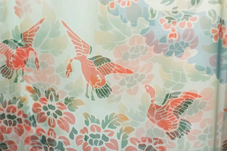Xie Wenyang 缬纹样 Valerian Duck Tang Dynasty Pibo Scarf - Image 10