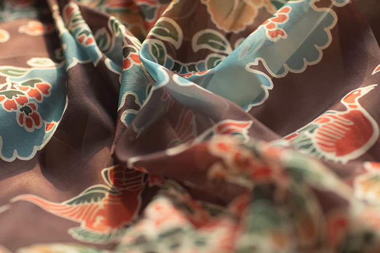 Xie Wenyang 缬纹样 Valerian Duck Tang Dynasty Pibo Scarf - Image 13