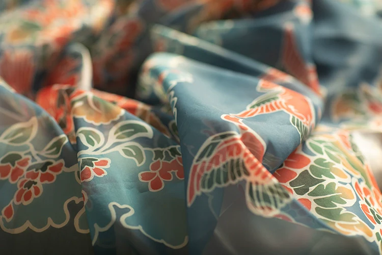 Xie Wenyang 缬纹样 Valerian Duck Tang Dynasty Pibo Scarf - Image 4