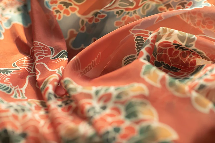 Xie Wenyang 缬纹样 Valerian Duck Tang Dynasty Pibo Scarf - Image 6