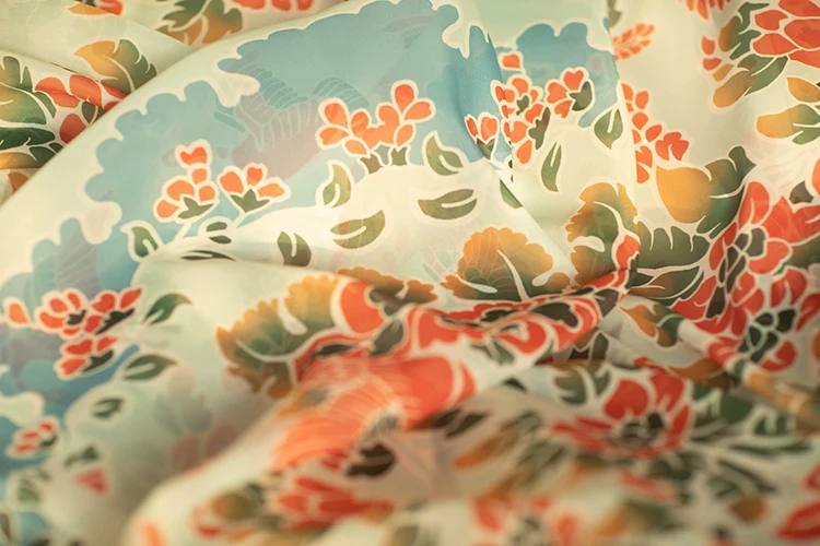 Xie Wenyang 缬纹样 Valerian Duck Tang Dynasty Pibo Scarf - Image 8