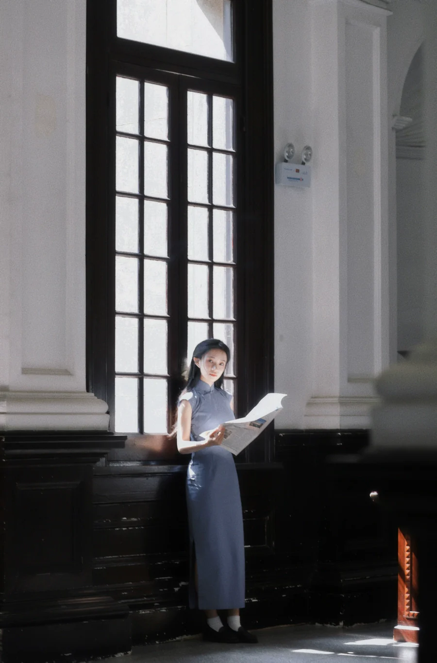 Xinan 西南 Southwestern 1930s Ramie Plant Daily Cap Sleeve Qipao - Image 5