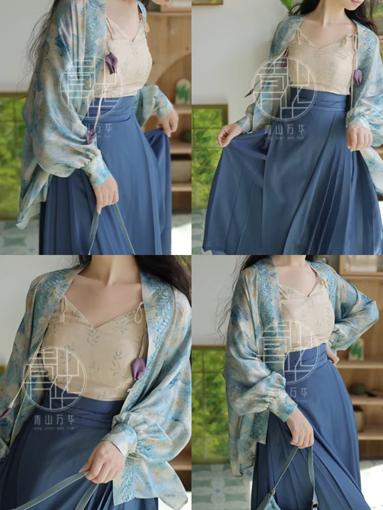 Xing Kong 星空 Starry Sky Modernized Lace Jacquard Feijixiu Airplane Sleeve Top - Image 6