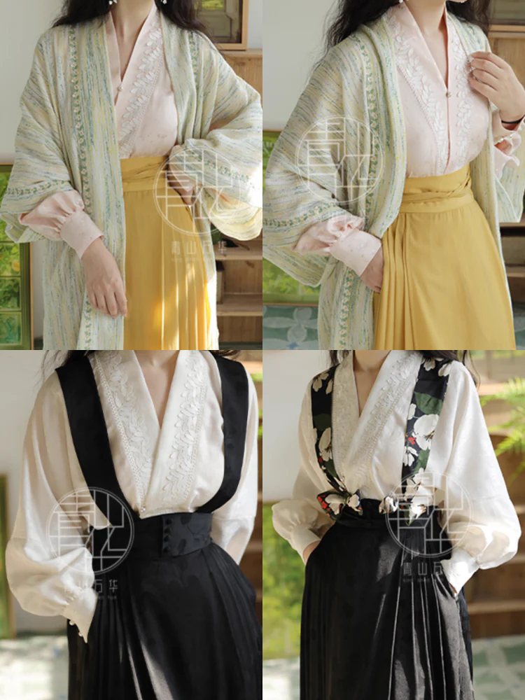 Xing Kong 星空 Starry Sky Modernized Lace Jacquard Feijixiu Airplane Sleeve Top - Image 7