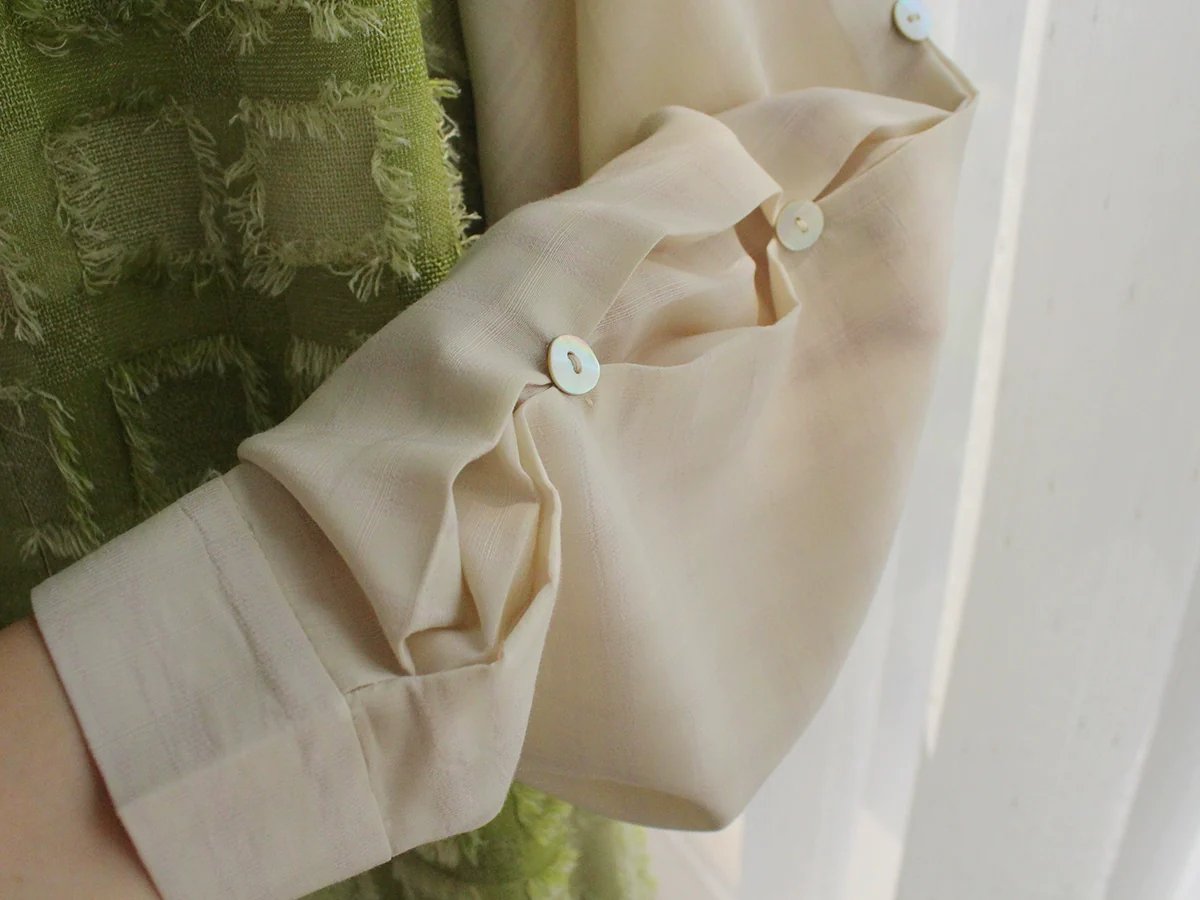Xing Ren 杏仁 Almond Modernized Ming Bijia Vest & Liling Standing Collar Top - Image 11