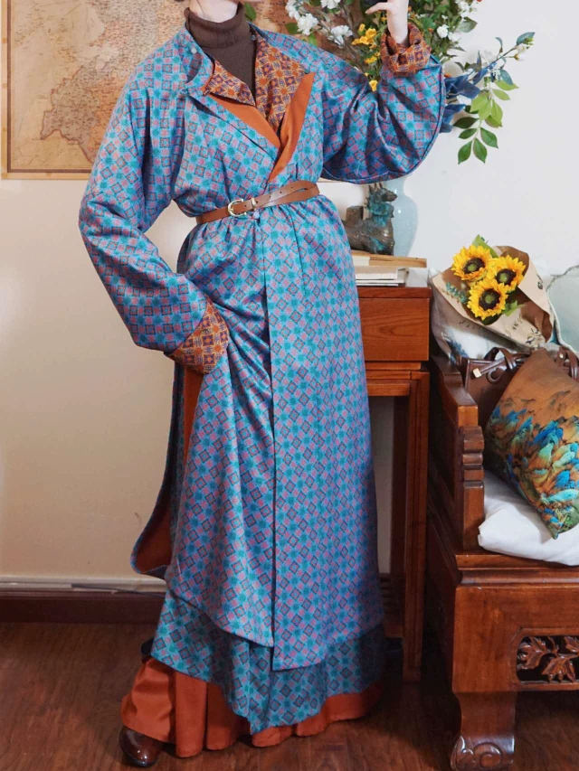 Xing Yue 星月 Moon & Stars Tang Dynasty Double-Sided Unisex Yuanlingpao Robe - Image 7