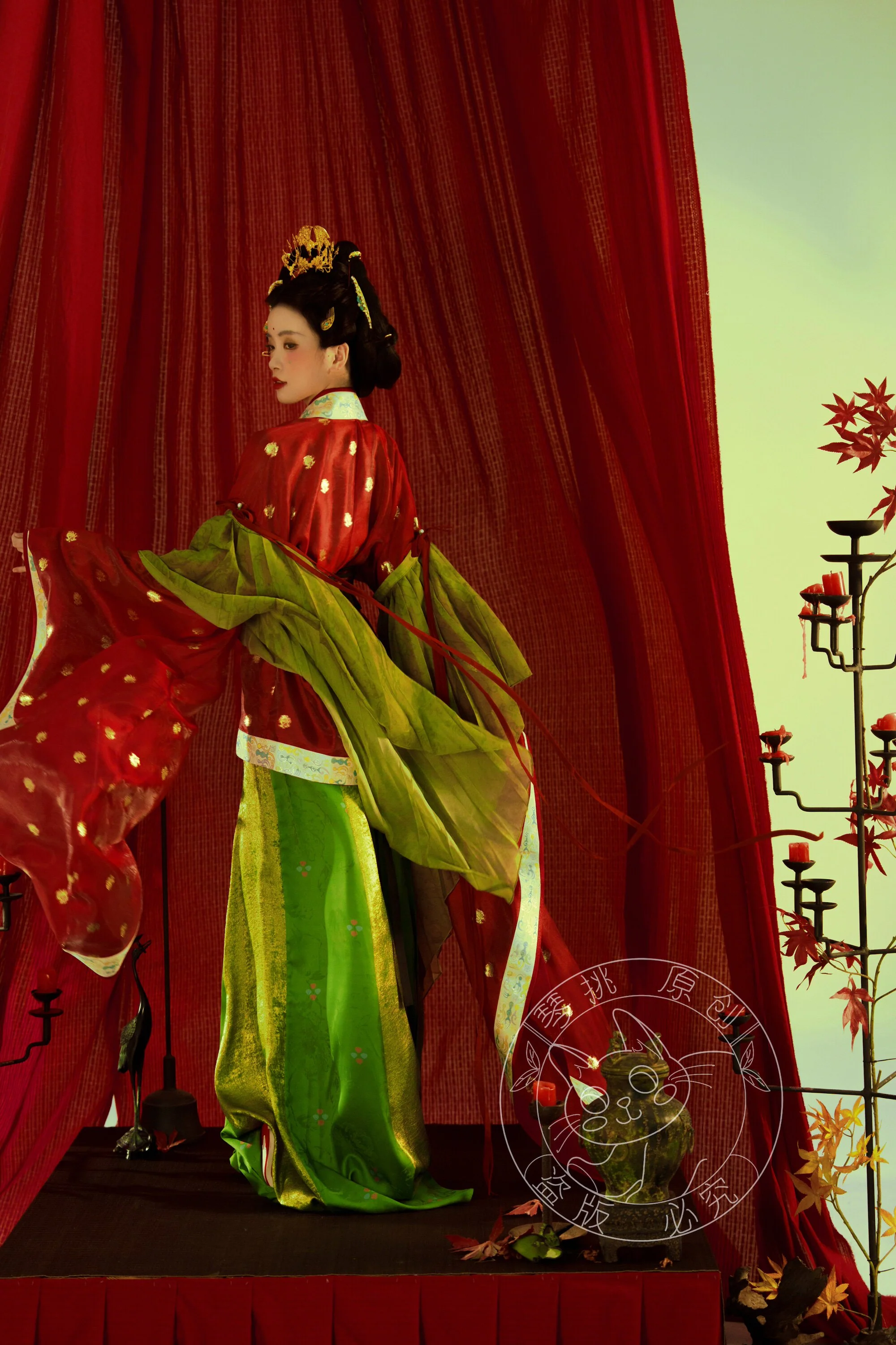 Xizhou Qu 西洲曲 Song of Xizhou Northern Wei Dancer Figurine Restoration Ruqun Set - Image 11