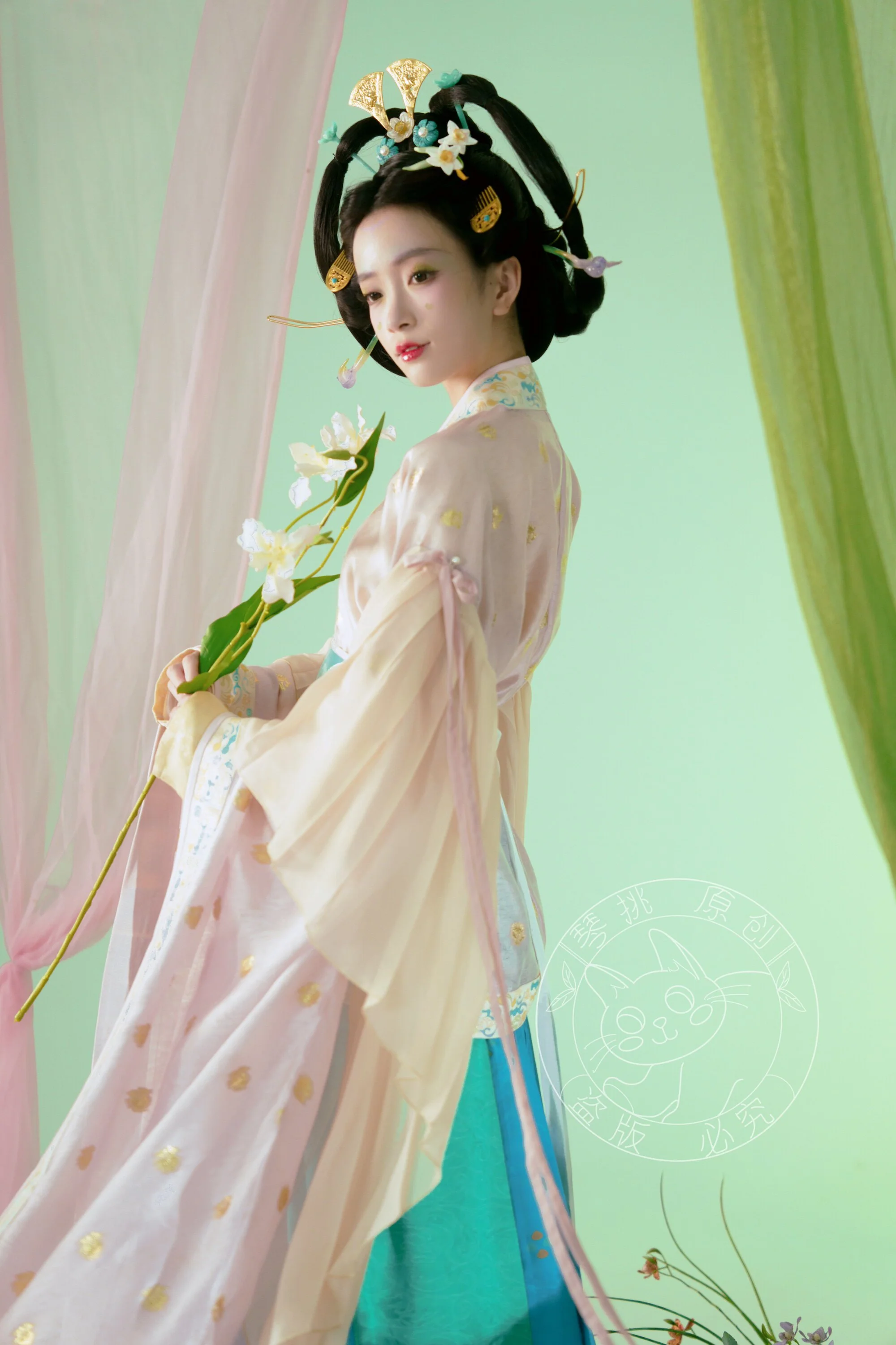 Xizhou Qu 西洲曲 Song of Xizhou Northern Wei Dancer Figurine Restoration Ruqun Set - Image 17