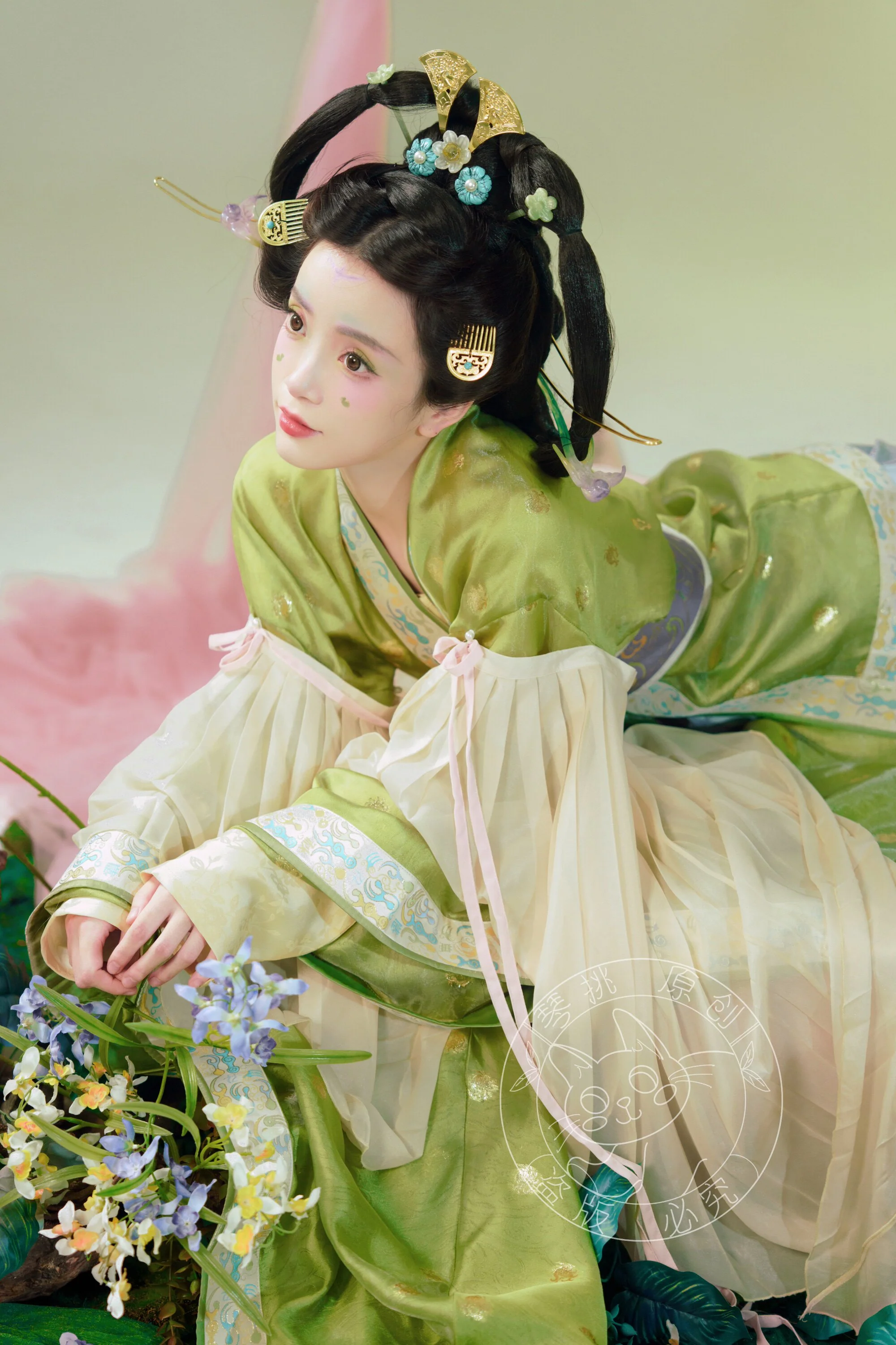Xizhou Qu 西洲曲 Song of Xizhou Northern Wei Dancer Figurine Restoration Ruqun Set - Image 4